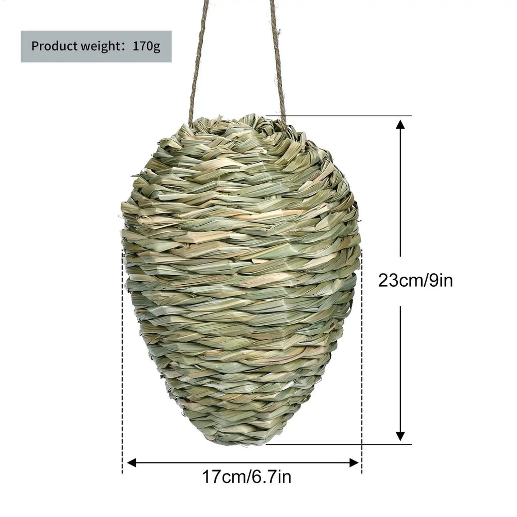 Fake Hornet Nest Hornet Nest Decoy Woven Bee Hive Hangable Decoration Hanging Patio Garden Repellent Trap Non-Toxic Fake Nest