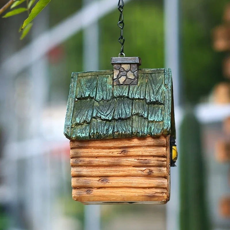 Resin Hanging Birds Nest Bird Cage Egg Caged Bird House Outdoor Decorative Nest Hanging Parrot Nest Houses Pet Bedroom N84C